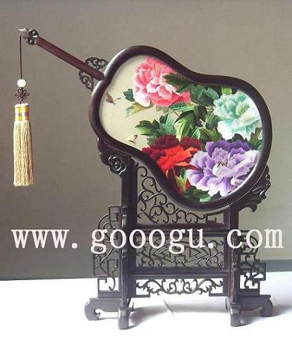 高檔牡丹雙面繡， 雙面繡精品 ，蘇繡精品