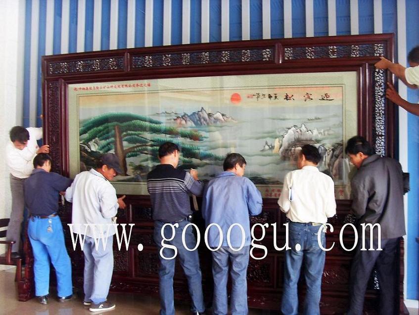 雙面繡屏風(fēng)，刺繡屏風(fēng)，落地屏風(fēng)